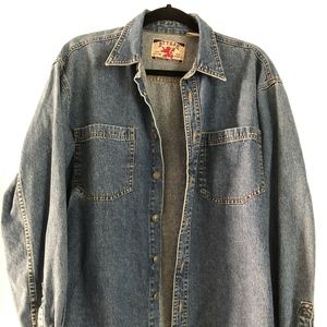 Men's Vintage 1990s Attrak 100 Cotton Shirt Med